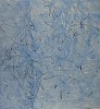 Lenz Klotz | Blaue Tage, 1958 |Oel, Tusche auf Papier auf Leinwand 90 x 83 cm | Ref. 1/LS