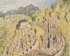 Paul Camenisch (1893-1970)|Tessiner Landschaft, Mendrisiotto Rückseite: Landschaft bei Grenzach, Richtung Hornfelsen, um 1926/1933|Oel auf Leinwand|113 x 139 cm|