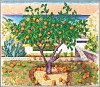Samuel Buri| Ref. 673| Le mandarinier, 2018| Oel auf Leinwand, 100 x 115 cm
