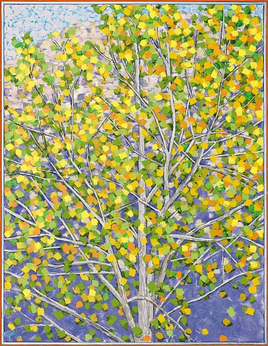 Pappel im Herbst, 2009|Oel auf Leinwand|130 x 100 cm|Ref. 406