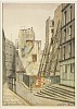 Strasse in Paris, 1948|Aquarell auf Papier|51 x 36 cm LM|Ref. B. 52