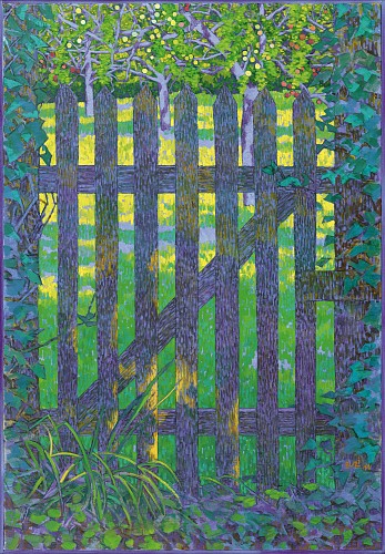 Samuel Buri| Gartentor, 2014 |Oel auf Leinwand, 133,5 x 93 cm | Ref. 520