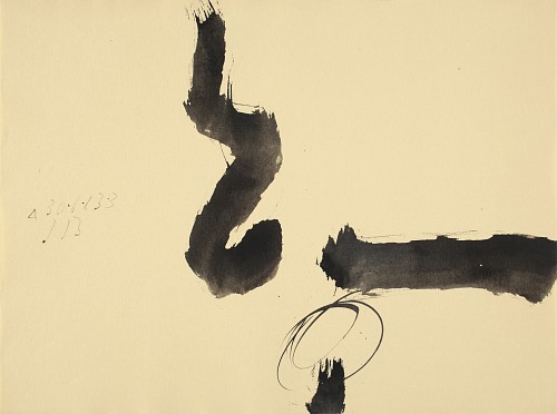 Julius Bissier|A.30.6.63, 1963|Tusche auf Japanpapier, 39 x 52,2 cm|Ref. 84/AB