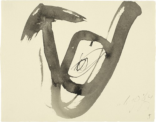 Julius Bissier|H.6.10.64, 1964|Tusche auf Ingrespapier, 24,7 x 31,2 cm|Ref. 87/AB