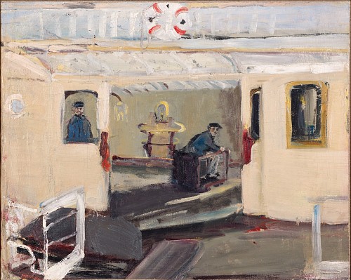 Interieur eines Schiffes, 1956|Oel auf Leinwand, doubliert|47 x 59 cm|Ref. OEK 864-1