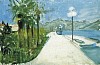Seepromenade in Muralto bei Locarno, 1950| Oel auf Leinwand | 40 x 60 cm | Ref. OEK 643-2