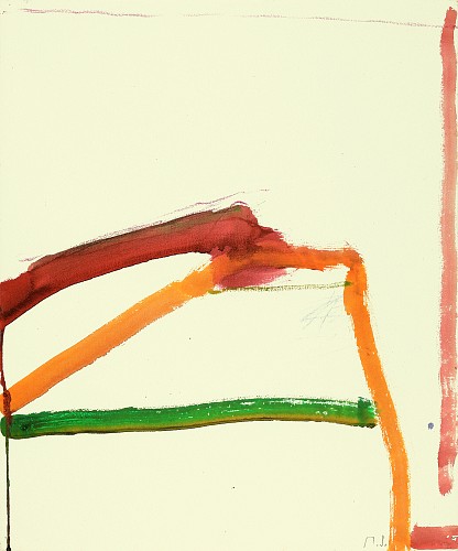 Ohne Titel, um 1990 | Acryl auf Papier | 47,8 x 39, 5 cm | Ref. 909/FB