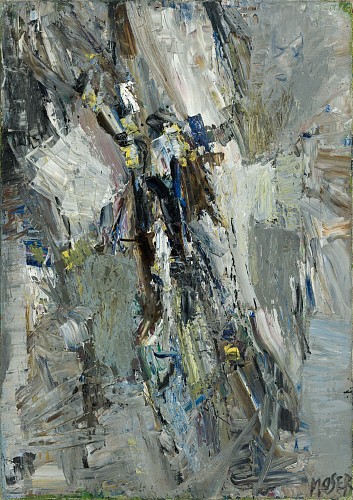 Wilfrid Moser | Vent du Nord, 1957| Oel auf Leinwand |64 x 46 cm | Ref. STWM/417