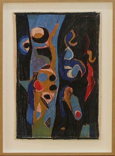 Formes et couleurs, 1958 | Pastell auf Lithopapier | 57 x 35 cm | 991