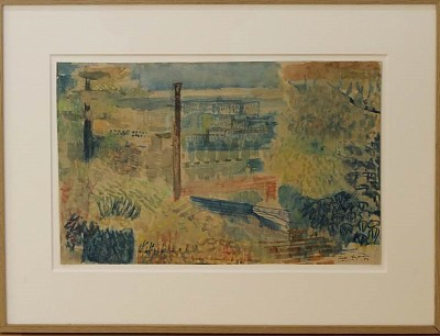 Wald, 1931/33 | Aquarell auf Papier | 27,5 x 42 cm | U. 687