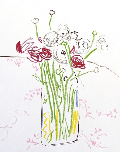 Bruno Suter|Zeichnung, 2005|Farbstift, Tusche auf Papier, 40 x 30 cm|Ref. 31