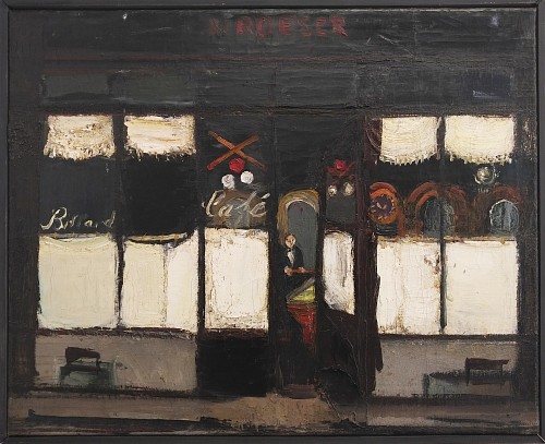 Varlin/Willy Guggenheim (1900-1977) | Café Roeser in Lausanne, 1942/43 | Oel auf Leinwand | 43 x 53,8 cm | 1/FB  