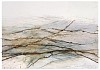 Rolf Iseli | Neuland, 2016-2018| Stacheldraht, Erde, Kohle, Gouache auf Papier, 70 x 100 cm| Ref. 179/RI