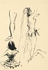 Irène Zurkinden | Studie Tänzerinnen, o.J.| Federzeichnung auf Papier| 29,5 x 20,8 cm| Ref. 11/RB