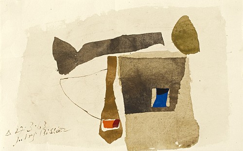 Julius Bissier|A.27.3.63, 1963|Aquarell auf Ingrespapier, 15 x 24 cm|Ref. 81/AB