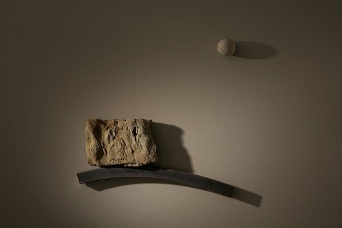 Yves Dana|Paysage antérieur, 2018|Eisen und Stein |42 x 42 cm|