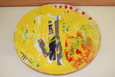 Ohne Titel, 2015 | Keramik, bemalt | Durchmesser 42 cm | Ref. 797